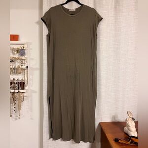 Marine Layer Olive Maxi Dress